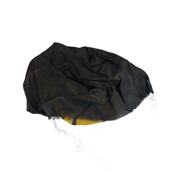 1930s Starched Gauze Mask Fu ManChu Mask Halloween Black Hat - Picture 12 of 13